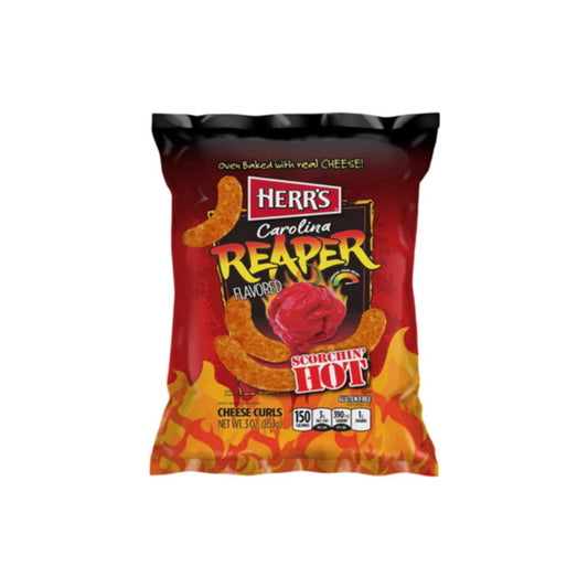 Herr's Carolina Reaper Cheese Curls Large Bag (170g) - America