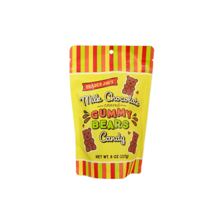 Trader Joe’s Milk Chocolate Covered Gummy Bears Candy (227g) - America