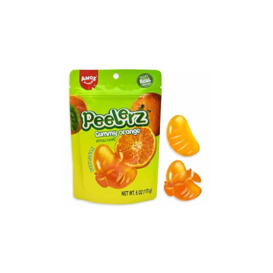 Amos Peelerz Gummy Orange Peg Bag (170g) - America