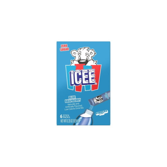 Icee Singles To Go Blue Raspberry Drink Mix 6-Pack (13g) - America