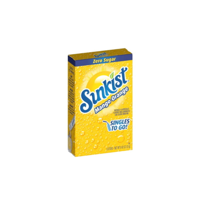 Sunkist Singles To Go Mango Orange Drink Mix 6-Pack (12g) - America