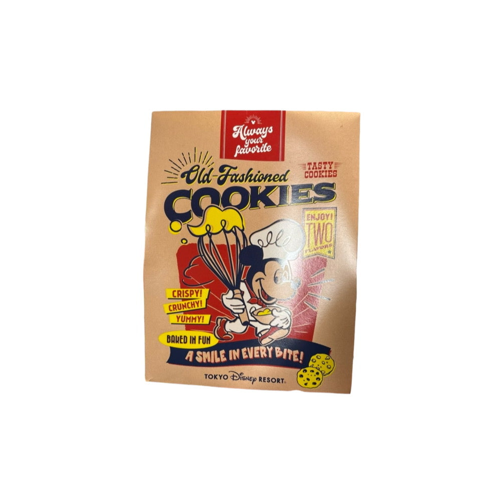 Tokyo Disney Resort Mickey Mouse Old-Fashioned Chocolate Chip & Cocoa Nut Cookies - Japan