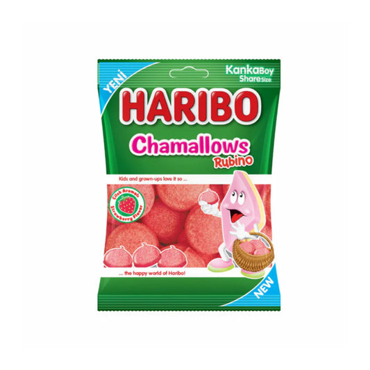 Haribo Chamallows Rubino Strawberry Marshmallows (70g) - Dubai