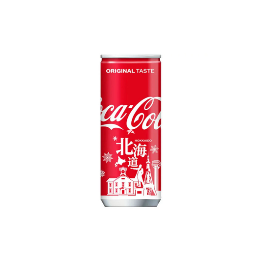 Coca Cola Original Taste Hokkaido Design Slim Can (250ml) - Japan BEST BEFORE 10/2024