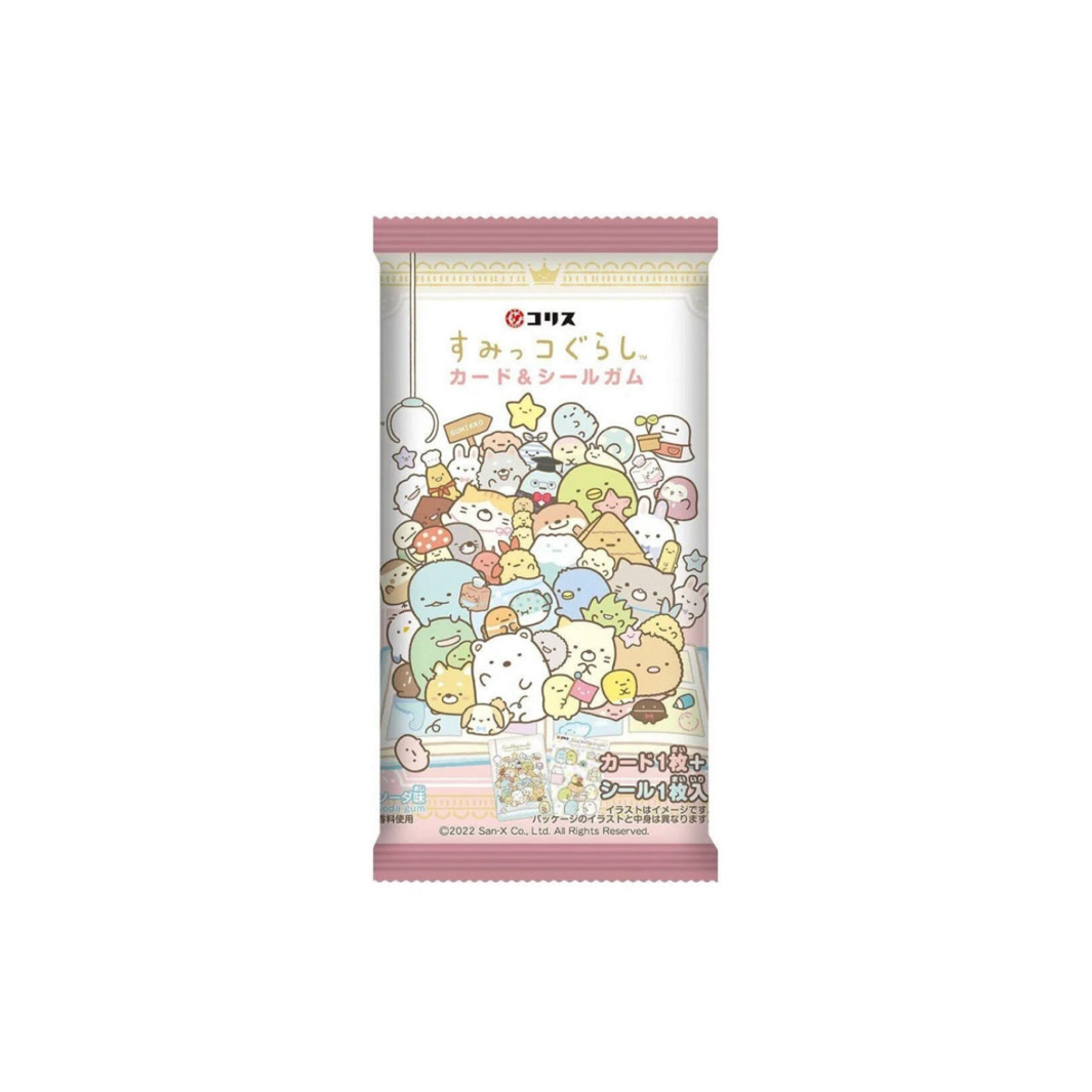 Coris Squishmallow Sumikkogurashi Card & Seal Gum (3g) - Japan