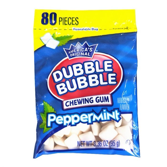 Dubble Bubble Peppermint Chewing Gum 95g - America