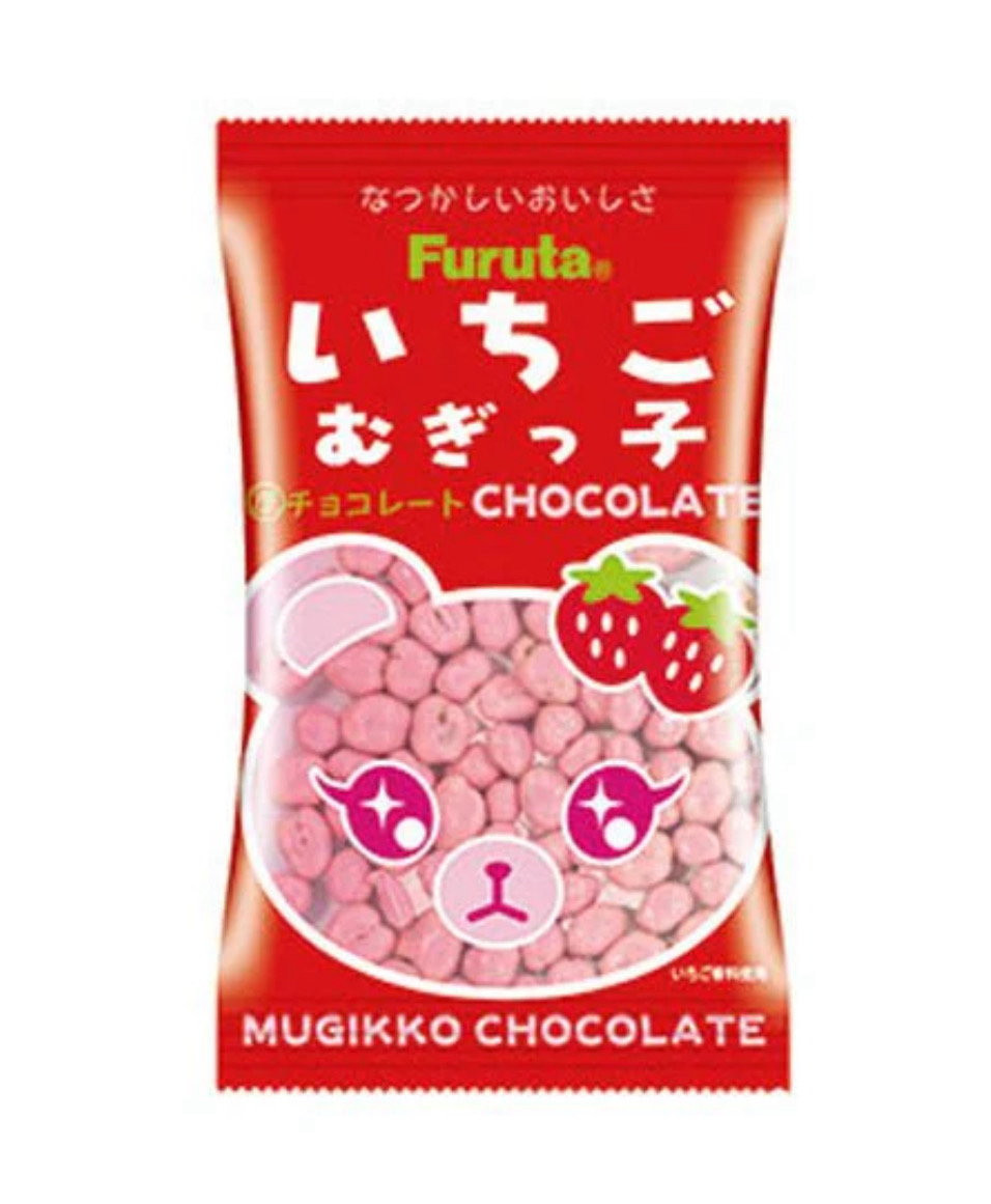 Furuta Mugikko Strawberry Chocolate
Drops 11g - Japan