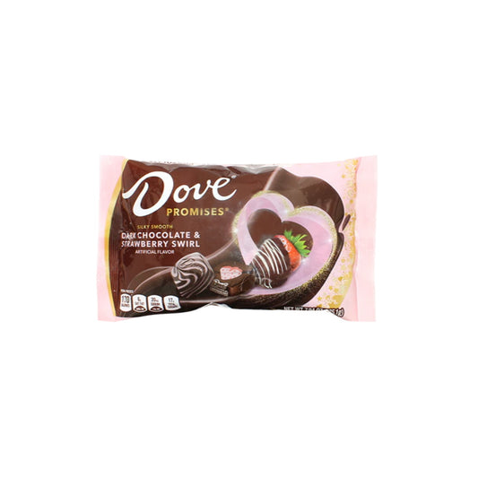 Dove Valentine’s Dark Chocolate & Strawberry Swirl Promises (225g) - America