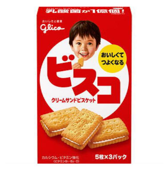 Glico Bisco Cream 81g -Japan