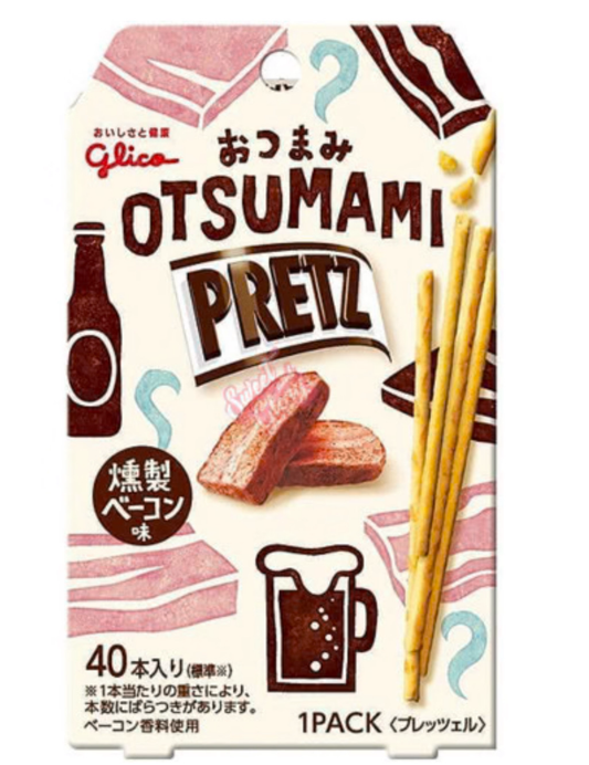 Glico Otsumami Pretz Smoked Bacon 24g -Japan