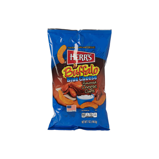 Herr’s Buffalo Blue Cheese Curls Large Bag (170g) - America