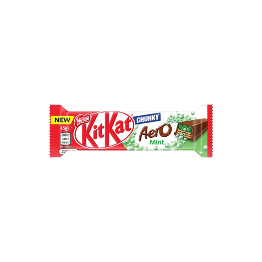 Kit Kat Chunky Aero Mint Chocolate Bar (45g) - Australia (MELTED)