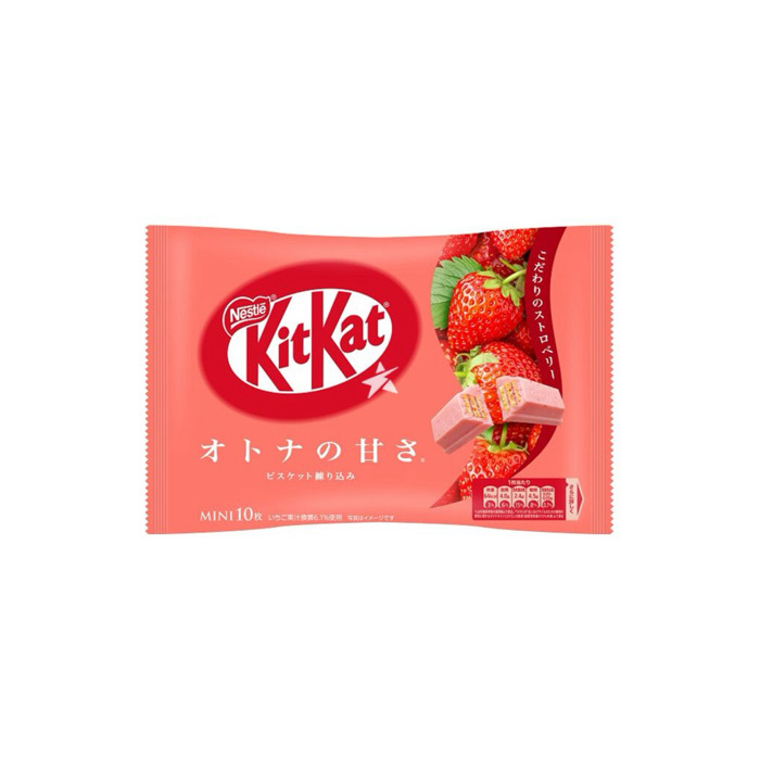 Kit Kat Mini Strawberry Chocolate Bars (124g) - Japan