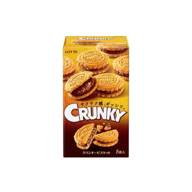 Lotte Crunky Chocolate Sandwich Biscuits (90g) - Japan