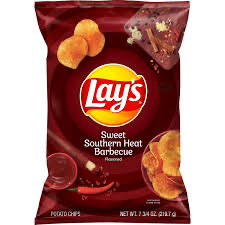 Lays Sweet Sourthern Heat Barbecue Potato Chips (184g) - America