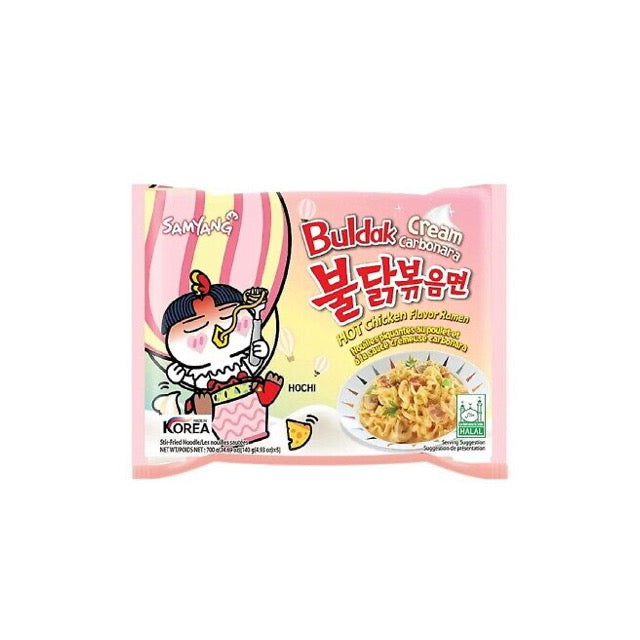 Samyang Buldak Cream Carbonara Hot Chicken Flavor Ramen (140g) - Korea