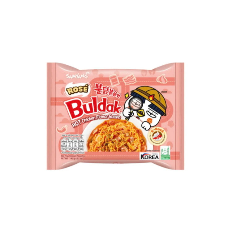 Samyang Buldak Rosé Carbonara Hot Chicken Flavor Ramen (140g) - Korea