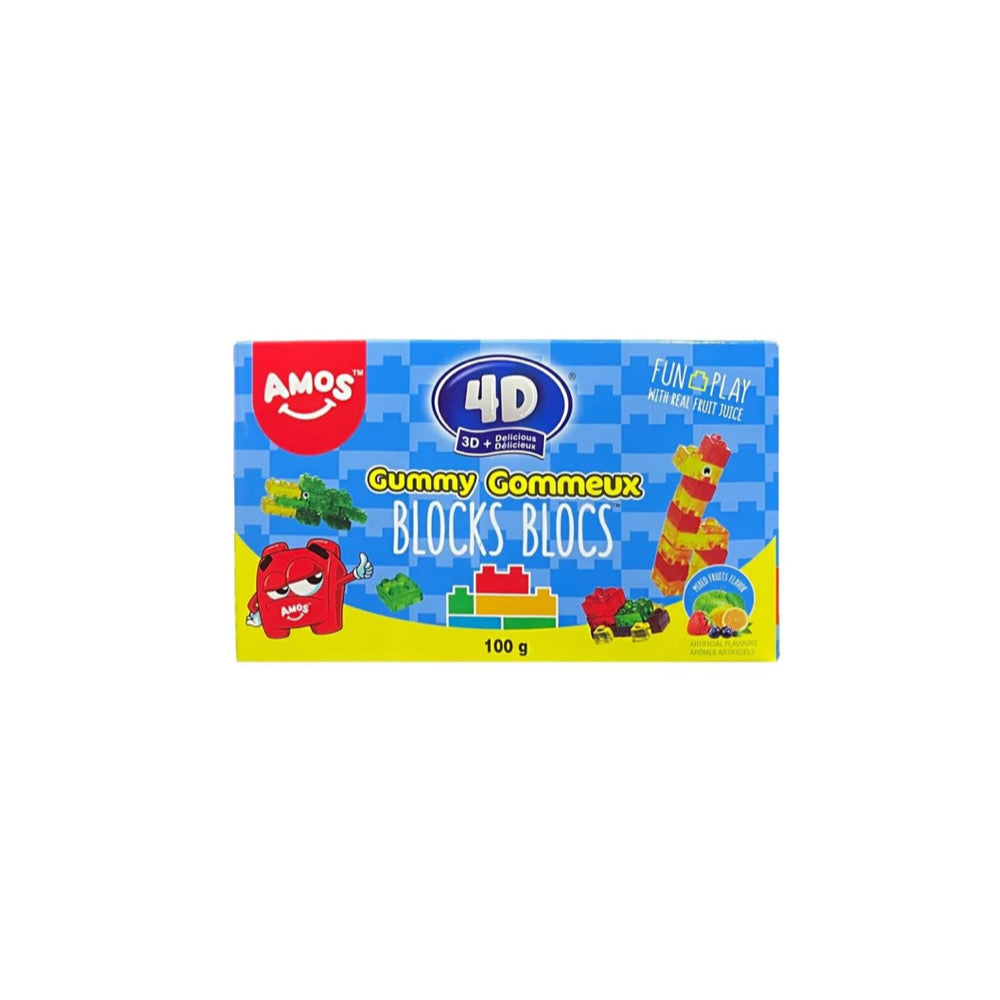 Amos 4D Gummy Blocks Theatre Box (100g) - America