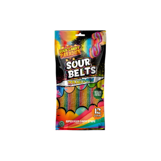 Sour Candy Paradise Sour Belts Rainbow Zing (100g) - Turkey