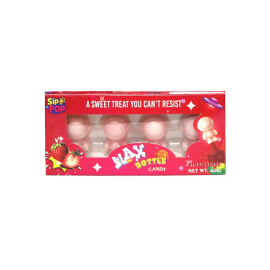 Sip n Pop Strawberry Wax Candy Astronauts 4-Pack (40g) - China
