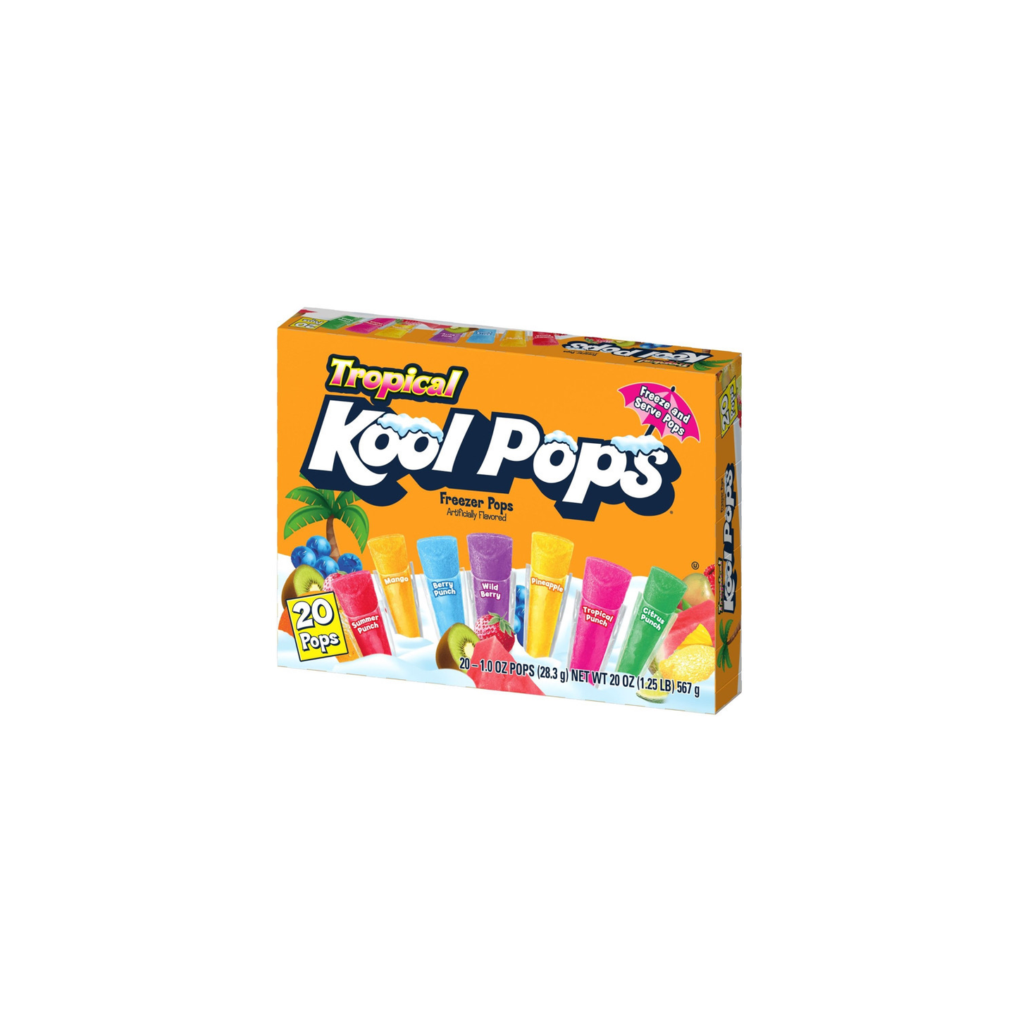 Kool-Aid Kool Pops Freezer Pops Tropical 20-Pack (567g) - America