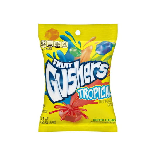 Gushers Tropical Fruit Snacks Peg Bag (120g) - America
