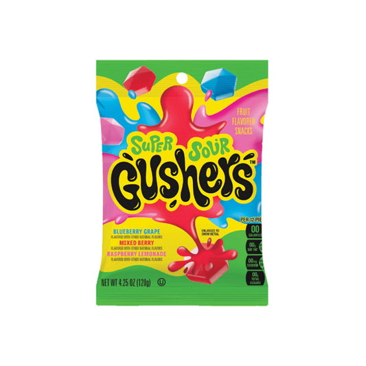Gushers Super Sour Fruit Snacks Peg Bag (120g) - America