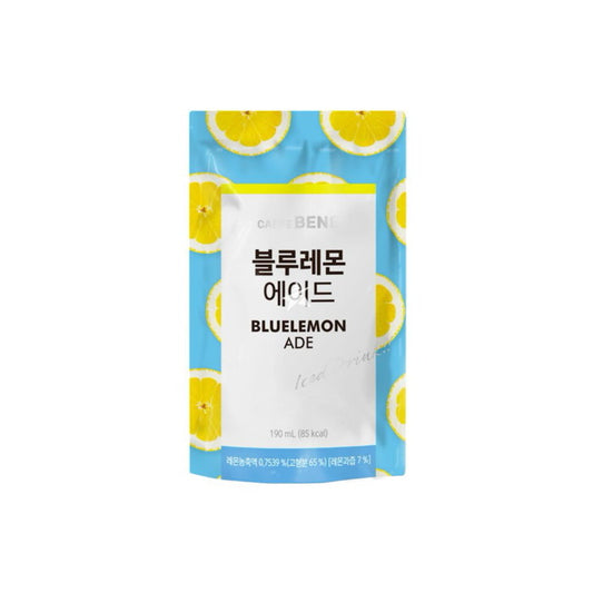 Caffe Bene BlueLemon Ade Flavoured Iced Drink Pouch (190ml) - Korea