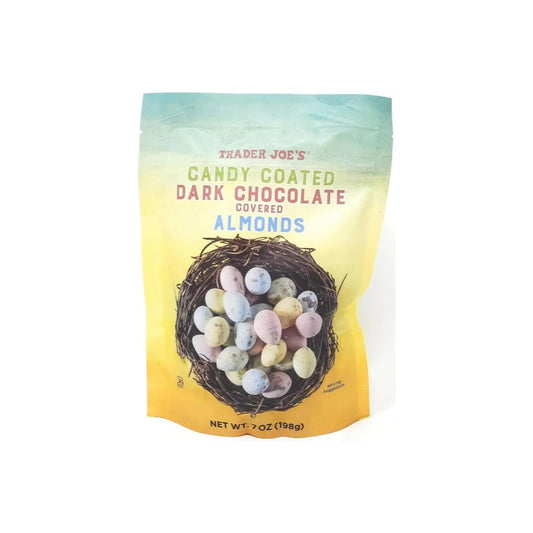 Trader Joe’s Candy Coated Dark Chocolate Covered Almonds (198g) - Americaho
