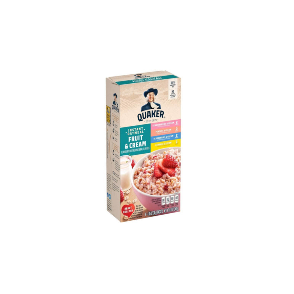 Quaker Instant Oatmeal Fruit & Cream Variety Pack (240g) - America