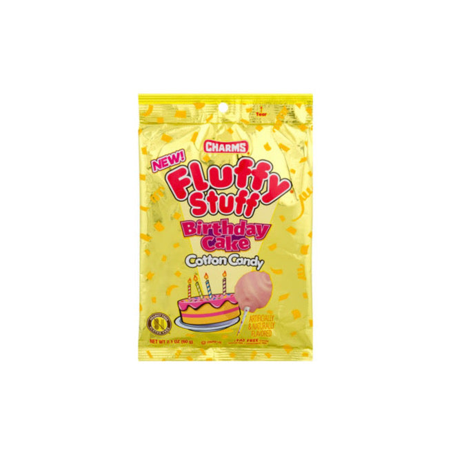 Charms Fluffy Stuff Birthday CakeCotton Candy (28g) - America