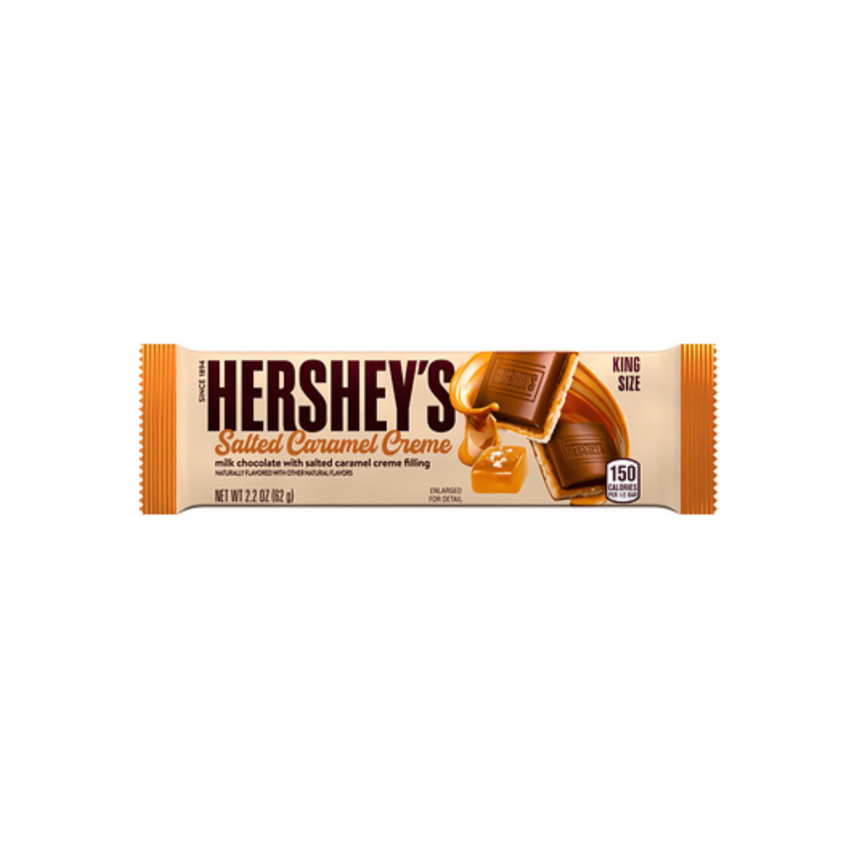 Hershey’s Salted Caramel Creme King Size Bar (62g) - America