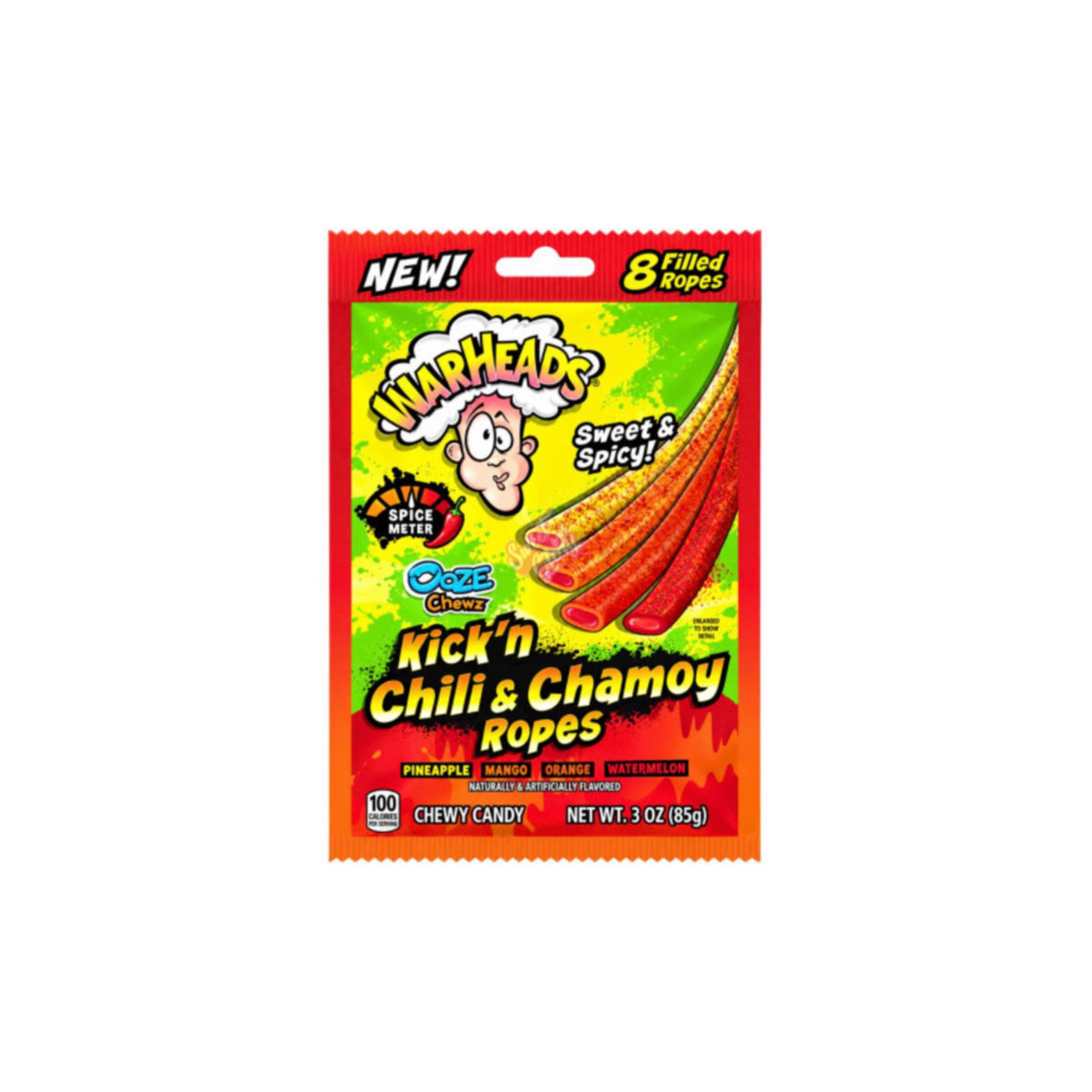 Warheads Kick’n Chili & Chamoy Ropes (85g) - America