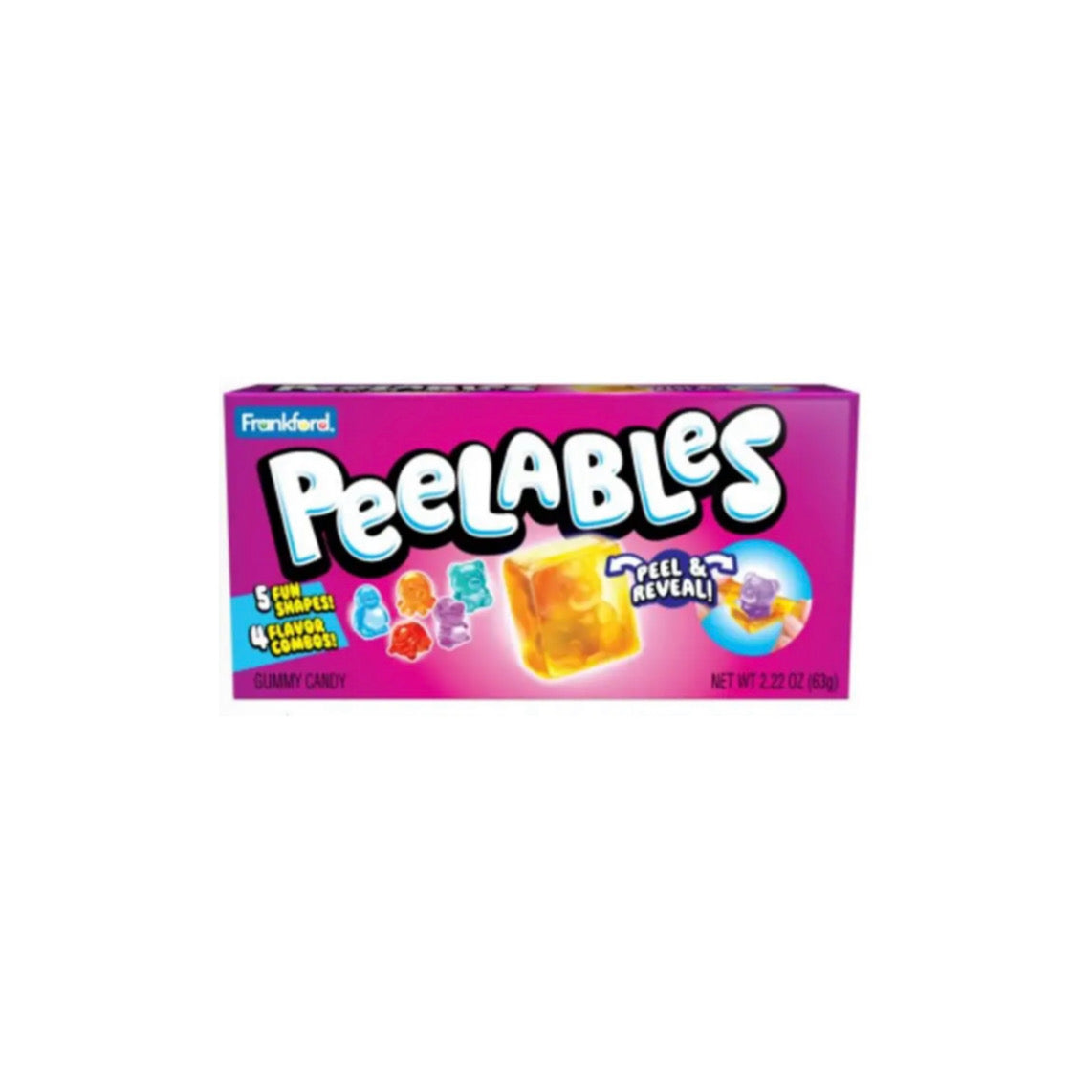 Frankford Peelables Assorted Animals Theatre Box (63g) - America